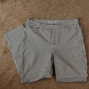 Old Navy high-rise pixie straight houndstooth pants, size 16 tall